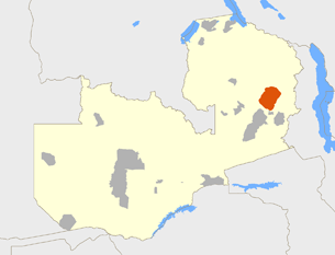 North Luangwa Conservation Programme Map